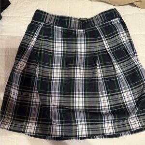 Lands' End Girls Uniform Plaid Skort
